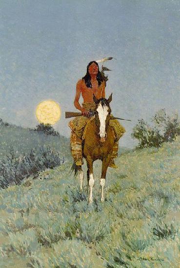 Frederic Remington The Outlier Germany oil painting art